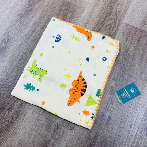 Chăn xô musilin 4 lớp Anchee viền ziczac