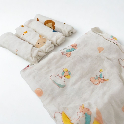 Set 5 khăn sữa xô organic B.Chou cho bé
