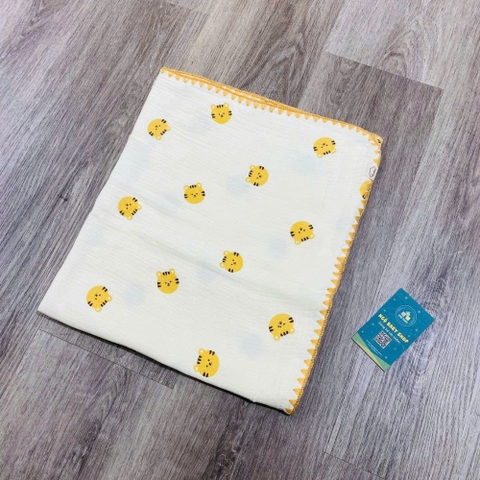 Chăn xô musilin 4 lớp Anchee viền ziczac