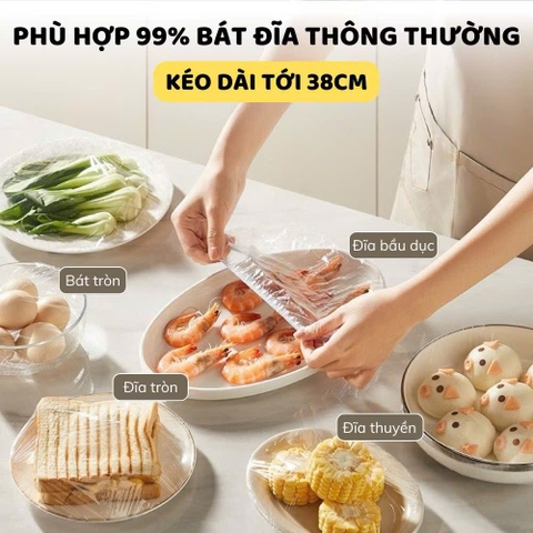 Màng bọc thực phẩm DON.X thế hệ mới dạng rút tiện lợi 100c