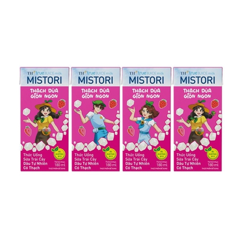 Thức uống sữa trái cây có thạch TH true JUICE milk MISTORI 180ml
