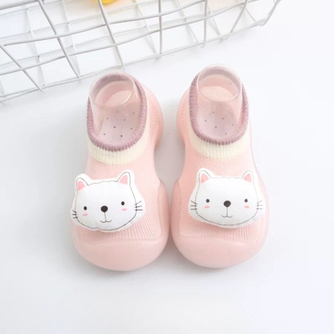 Giày bún tập đi đính hình đáng yêu