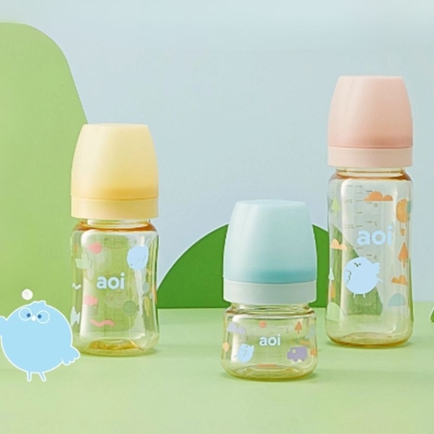 Bình Sữa PPSU Aoi Flora in họa tiết