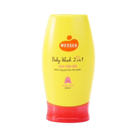 Sữa tắm gội Wesser 2in1 cho bé
