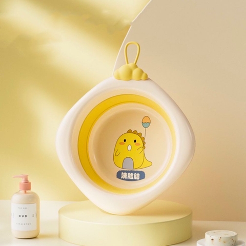 Chậu rửa mặt gấp gọn vuông hình khủng long