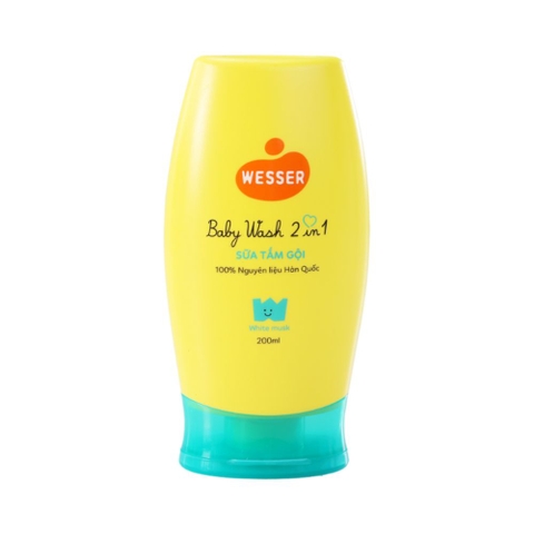Sữa tắm gội Wesser 2in1 cho bé