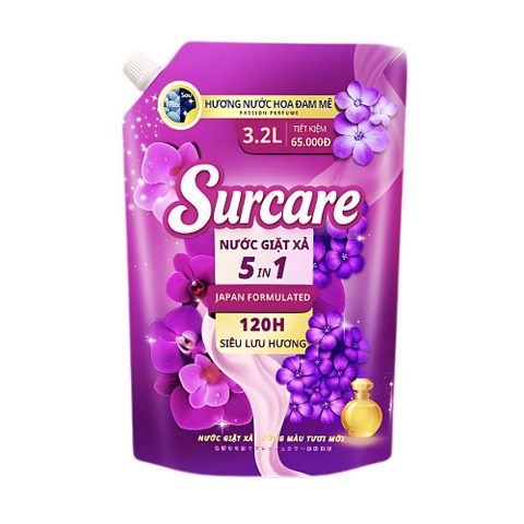 Nước giặt xả Surcare 5in1 hương nước hoa