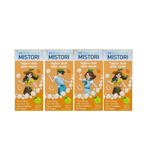 Thức uống sữa trái cây có thạch TH true JUICE milk MISTORI 180ml