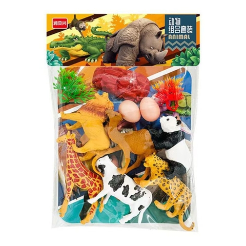 Túi đồ chơi mô hình thú rừng cho bé