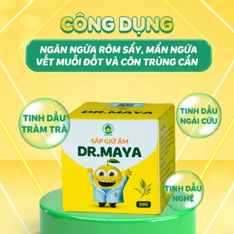 Sáp ấm Minion Dr. Maya giữ ấm - dịu mẫn ngứa cho bé (20g)