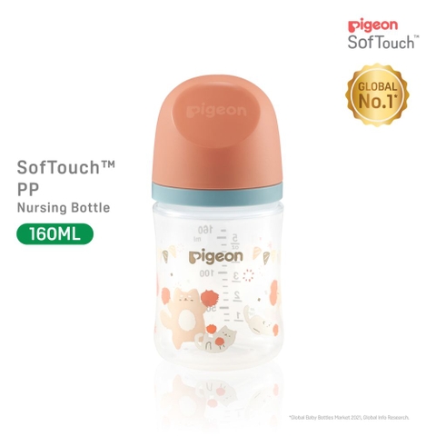 Bình sữa Pigeon SofTouch PP Plus hình thú