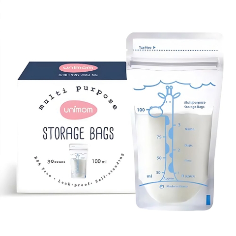 Túi trữ sữa Unimom đa năng 100ml hộp 30 túi