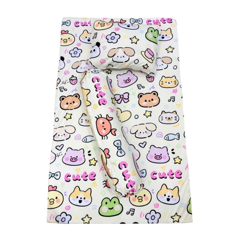 Bộ nệm gối thun 5D cao cấp cho bé