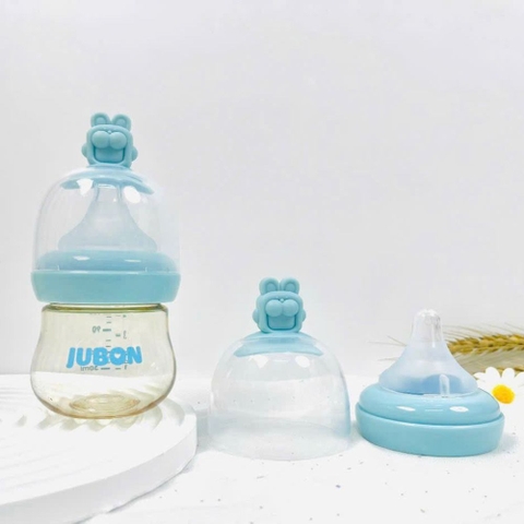 Bình sữa PPSU cổ rộng Jubon nắp chamr thỏ cho bé