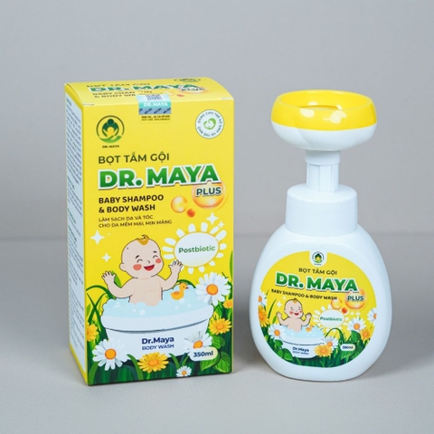 Bọt tắm gội Dr.Maya Plus cho bé 0M+ (350ml)