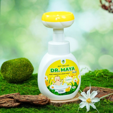 Bọt tắm gội Dr.Maya Plus cho bé 0M+ (350ml)