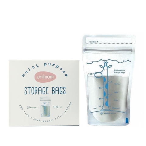 Túi trữ sữa Unimom đa năng 100ml hộp 30 túi