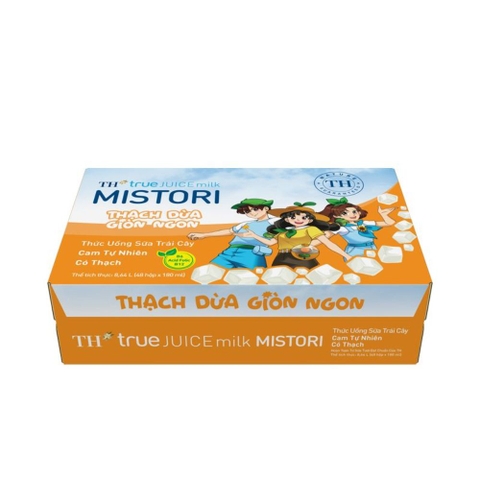 Thức uống sữa trái cây có thạch TH true JUICE milk MISTORI 180ml