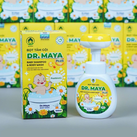 Bọt tắm gội Dr.Maya Plus cho bé 0M+ (350ml)