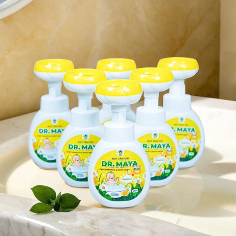 Bọt tắm gội Dr.Maya Plus cho bé 0M+ (350ml)