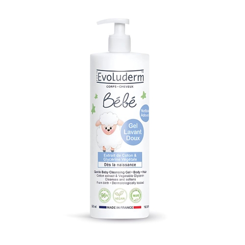 Sữa tắm gội Evoluderm Bébé cho bé 500ml