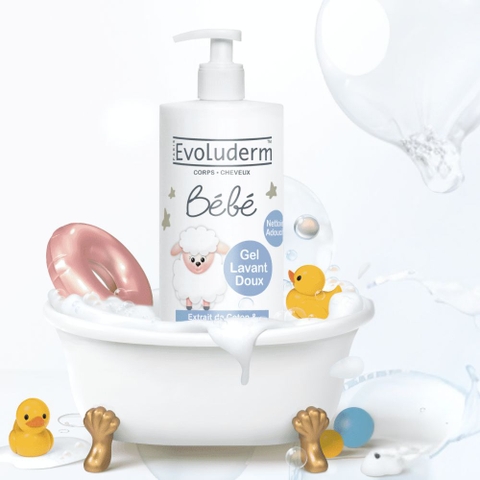 Sữa tắm gội Evoluderm Bébé cho bé 500ml