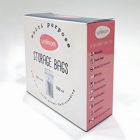Túi trữ sữa Unimom đa năng 100ml hộp 30 túi