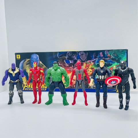 Hộp 6 mô hình siêu anh hùng Avengers