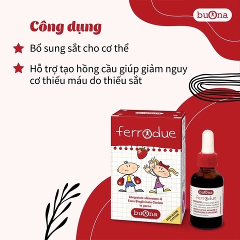 Sắt hữu cơ nhỏ giọt Ferrodue