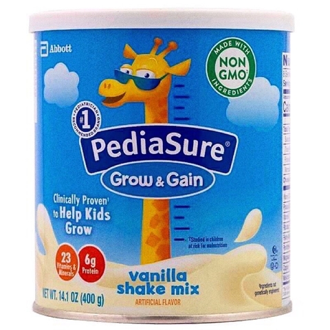 Sữa bột Pediasure Grow & Gain vani 400g