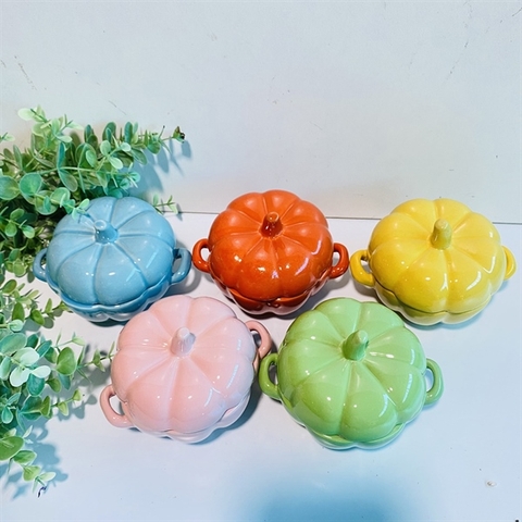 Bát sứ hình bí ngô