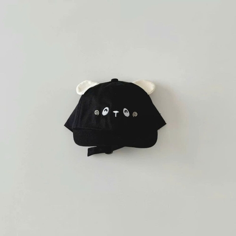 Mũ nón lưỡi trai vành ngắn mắt gấu cho bé