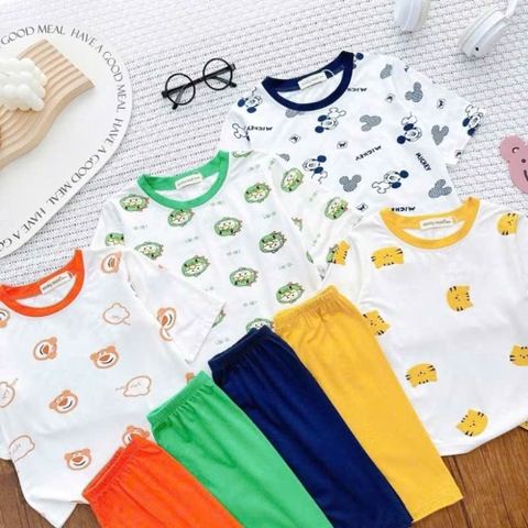 Bộ lửng thun lạnh Minkymom hoạt hình cho bé