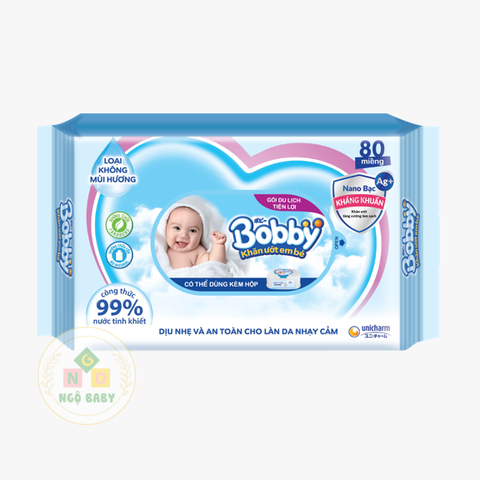 Khăn ướt Bobby không mùi