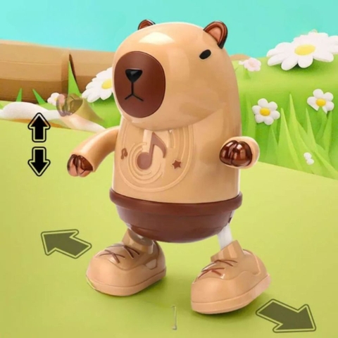 Đồ chơi Capybara nhún nhảy có nhạc đèn cho bé