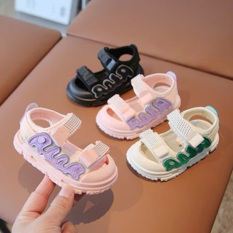 Giày sandal thể thao quai dán chống trượt cho bé