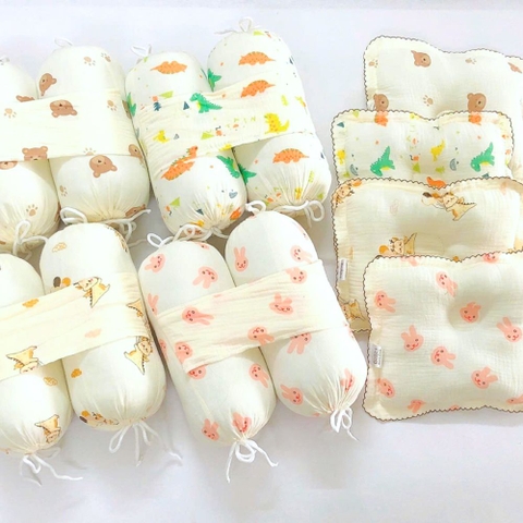 Bộ chặn kèm gối xô musilin hàng xuất