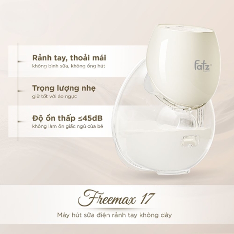 Máy hút sữa điện rảnh tay không dây Freemax 17 - FB1260BT