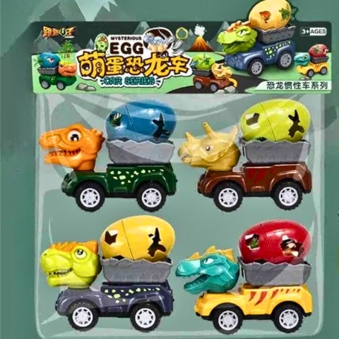 Bộ 4 xe ben khủng long chở trứng
