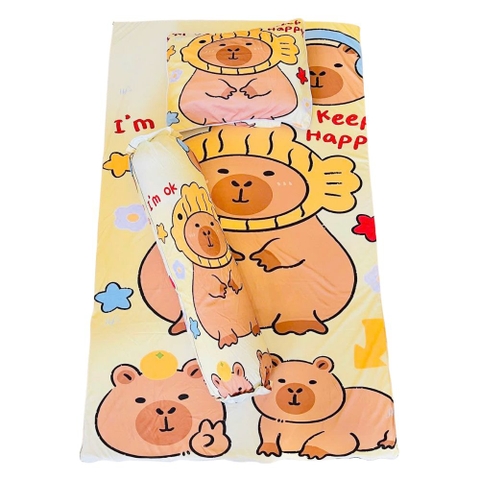 Bộ nệm gối thun 5D cao cấp cho bé