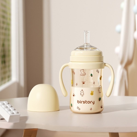 Bình tập uống nước Birstory họa tiết gấu thỏ