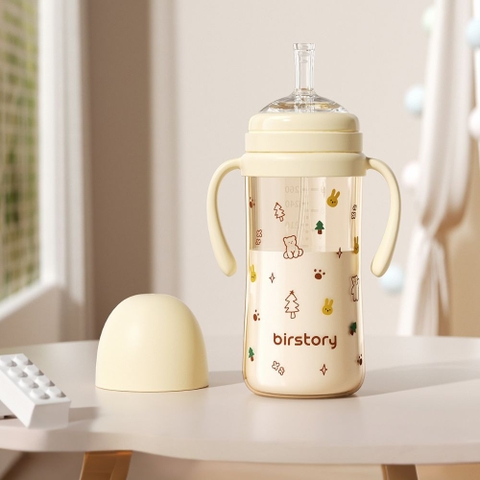 Bình tập uống nước Birstory họa tiết gấu thỏ