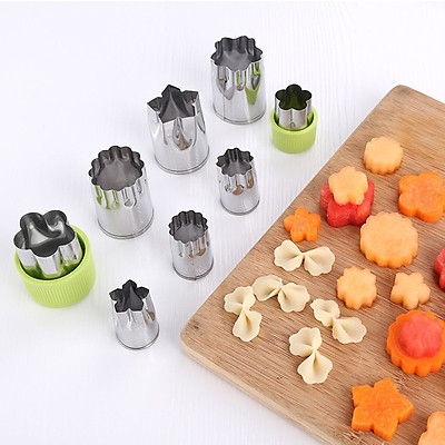 Set 8 khuôn nhấn rau củ inox