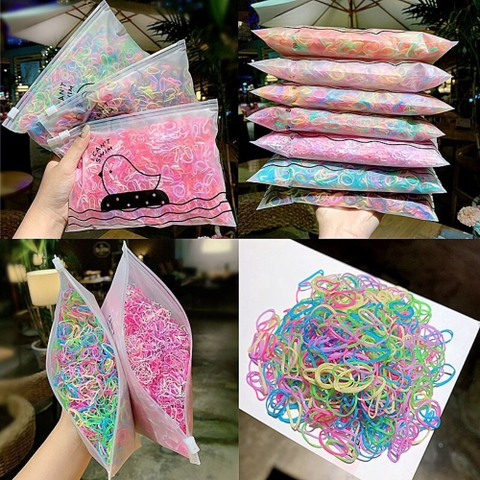 Túi sợi thun cột tóc bé gái hình chim