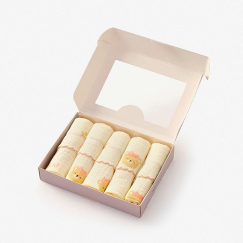 Set 5 khăn sữa xô musilin Gee cho bé - 30x30cm