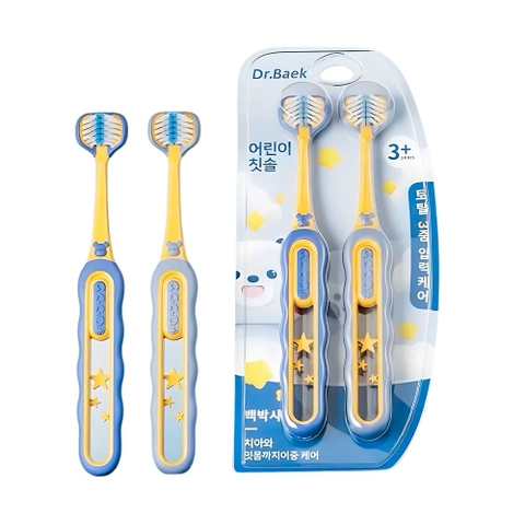 Set 2 bàn chải 3 chiều Dr.Baek cho bé 3Y+