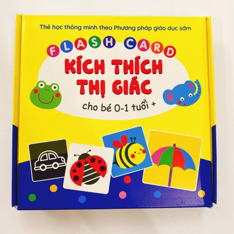 Bộ thẻ flash card kích thích thị giác cho bé 0-1 tuổi