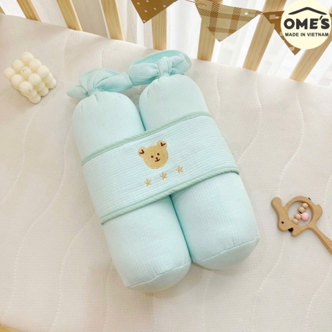 Gối chặn trần bông Hàn thêu Ome's cho bé