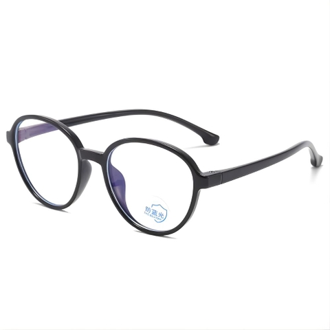 Mắt kính chống ánh sáng xanh gọng tròn bầu 01