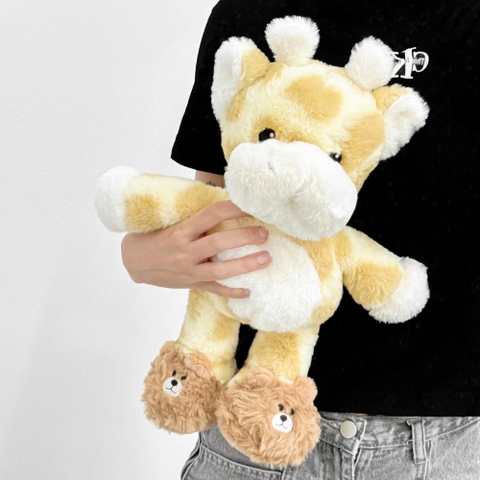 Gấu bông hình Hươu cao cổ đi dép gấu 45cm